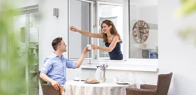 Schlafzimmer Flächenvorhang