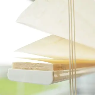 beige gelbe Plissees