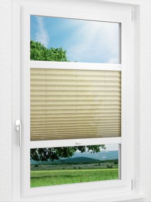 LYSEL HOME Plissee 424A Polka Dot Smart Frame Fensteransicht